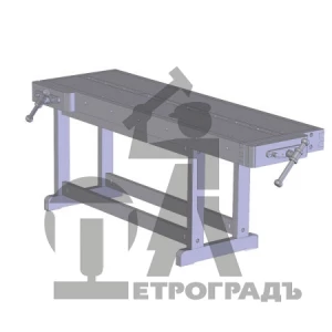 Верстак деревянный 2000*600мм, с пазом, ПТ - HV516, БТ - HV516