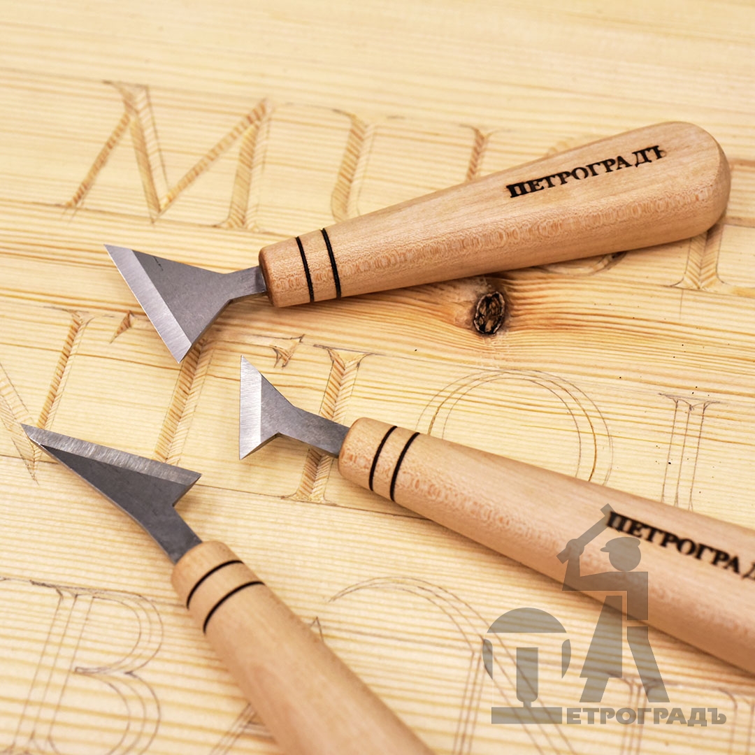 Carving knife PETROGRAD, model Hatchet N1, straight blade, 27mm Carving knife PETROGRAD, model Hatchet N1, straight blade, 27mm