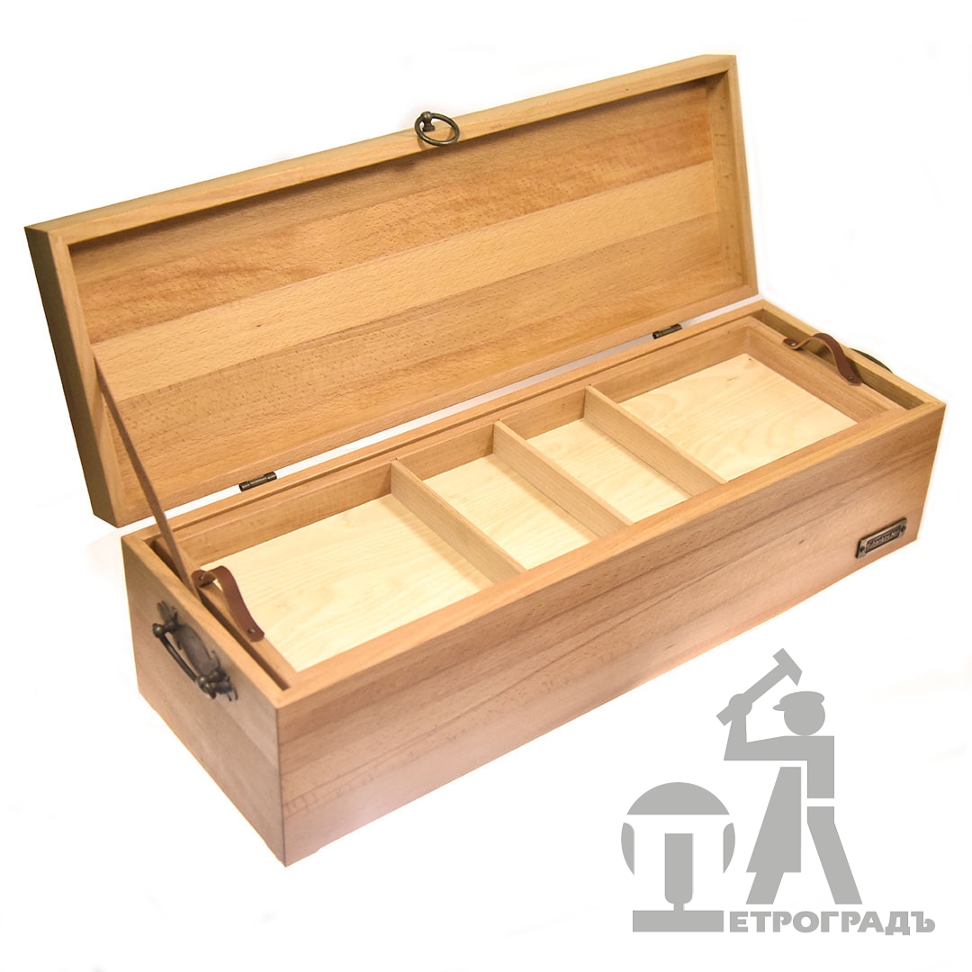 Tool box RUBANKOV, model 2, 630*220*195 mm, beech Tool box RUBANKOV, model 2, 630*220*195 mm, beech