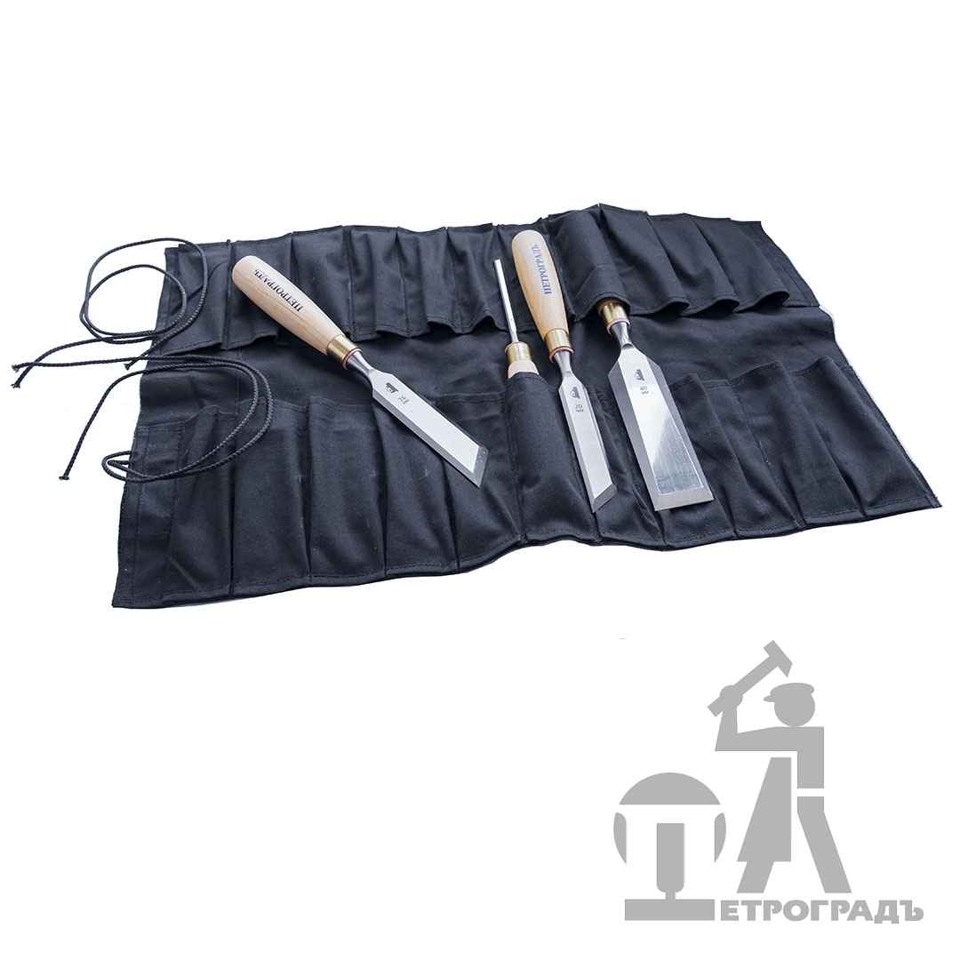 Textile 24 pocket Tool Roll, PETROGRAD, 530*330mm, for chisels Textile 24 pocket Tool Roll, PETROGRAD, 530*330mm, for chisels