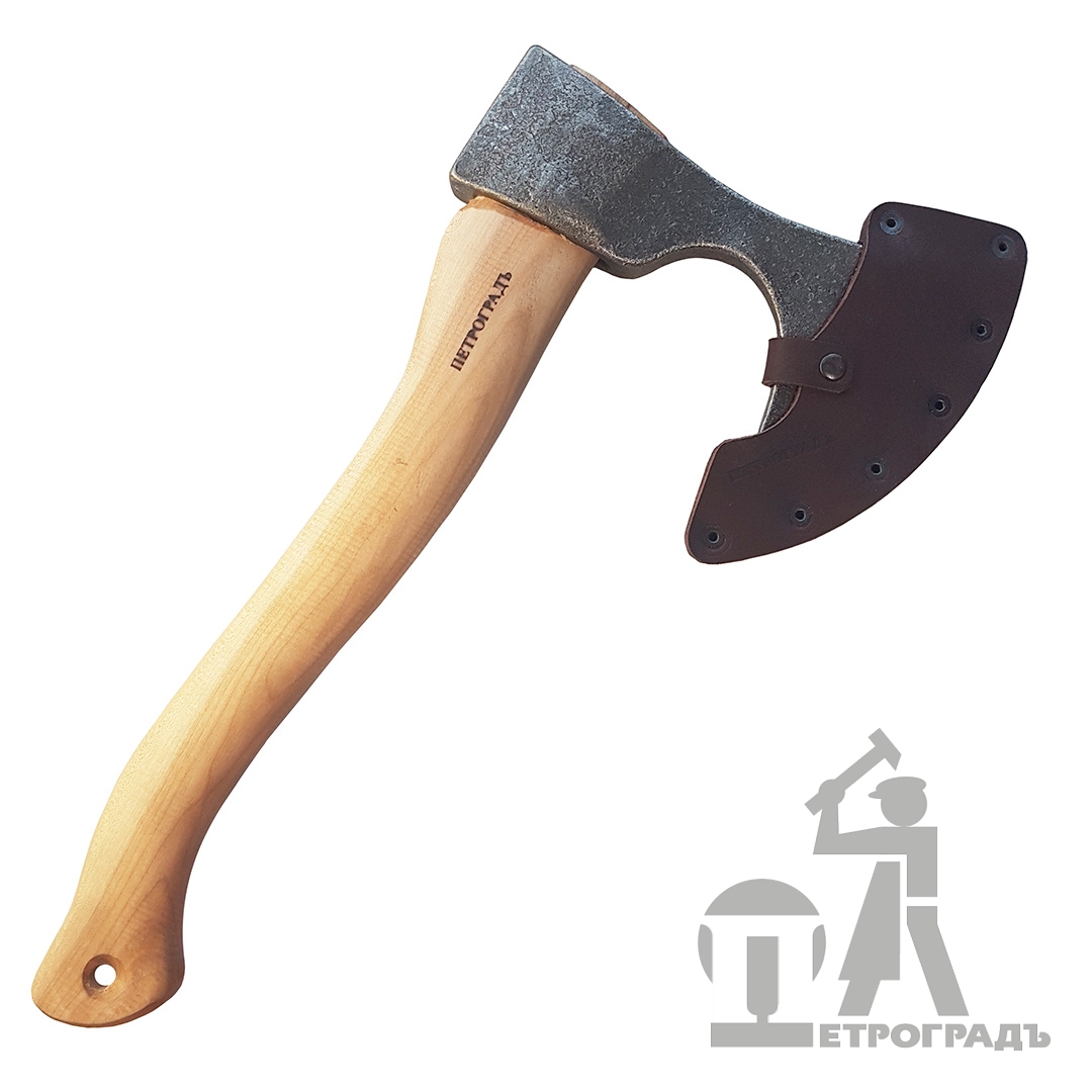 Outdoor axe PETROGRAD, model Smolensk X, 370mm/120mm, curved handle Outdoor axe PETROGRAD, model Smolensk X, 370mm/120mm, curved handle