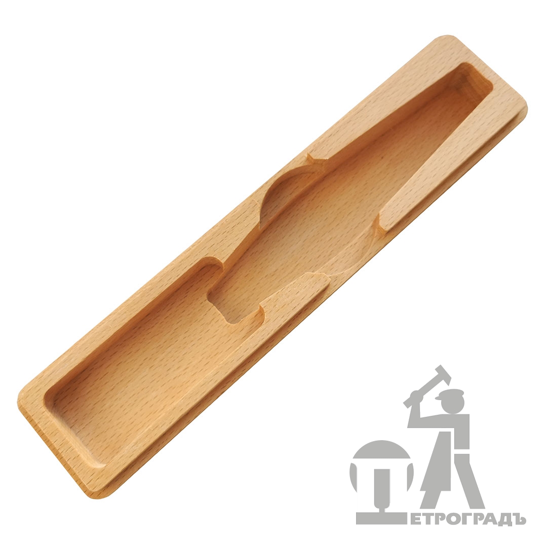 Wooden box for carving knife PETROGRAD, for 1 knife Wooden box for carving knife PETROGRAD, for 1 knife