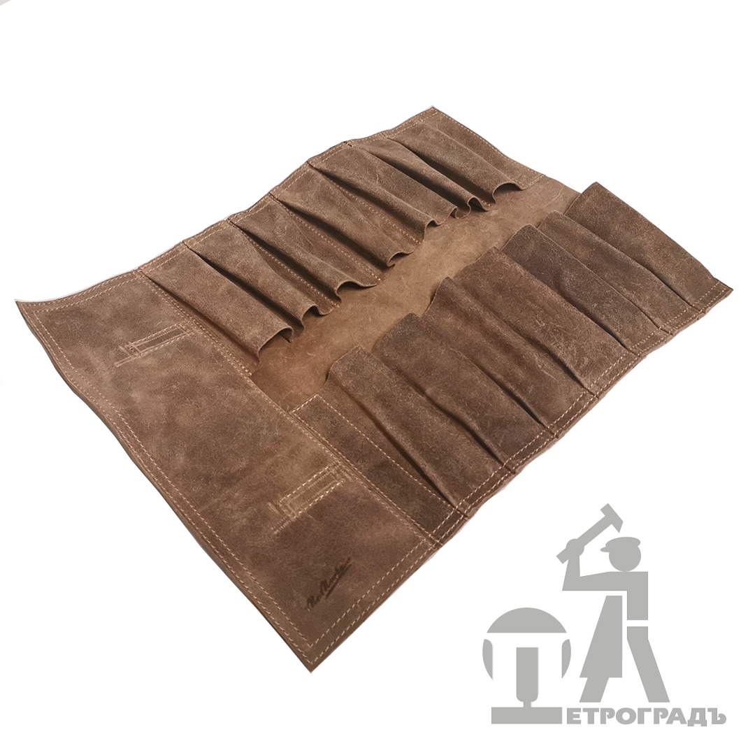 Leather 14 pocket Tool Roll, RUBANKOV Leather 14 pocket Tool Roll, RUBANKOV