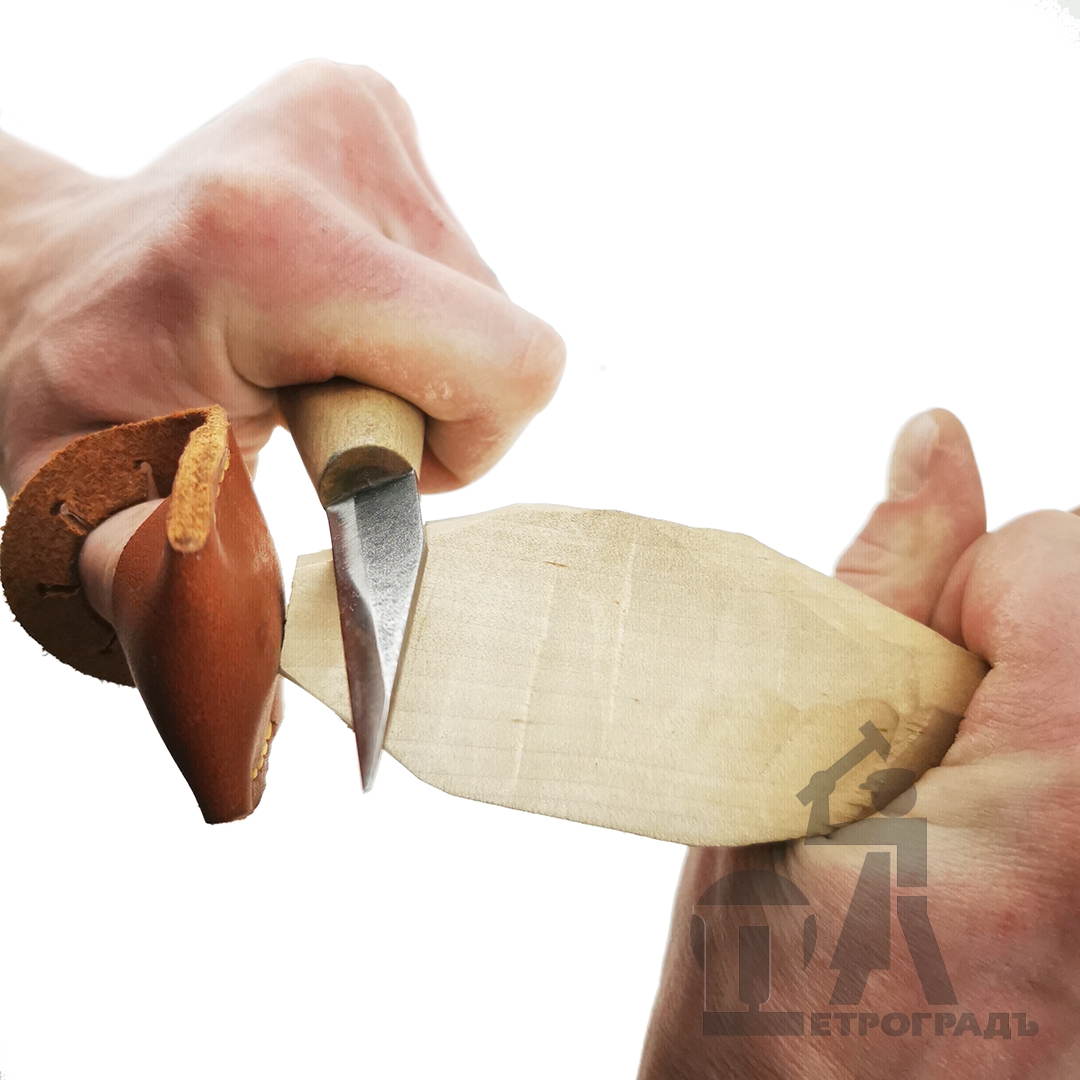 Leather fingertip for woodcarvers Leather fingertip for woodcarvers
