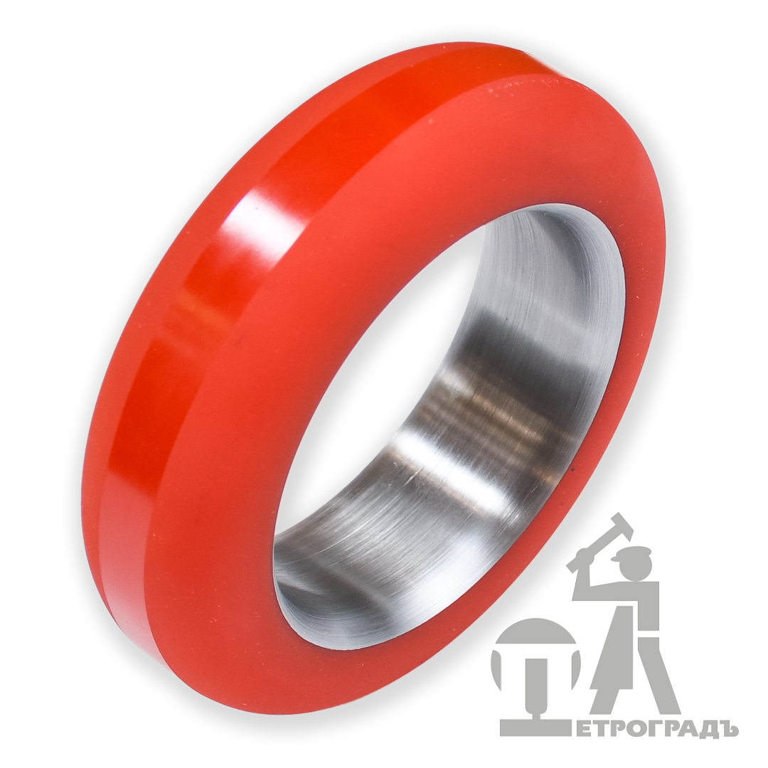 Parquet mallet PETROGRAD, ring type, red